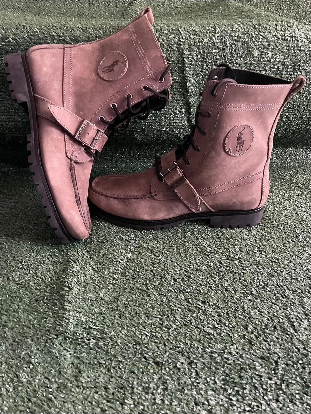 Polo Ralph Lauren Ranger Boots Men’s 10D Brown Suede Lace Up Rugged Heritage